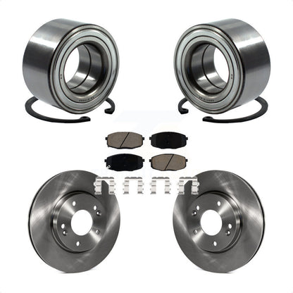 Kit de rotors de frein à disque et de plaquettes en céramique, roulement de roue avant, pour Kia Soul Forte