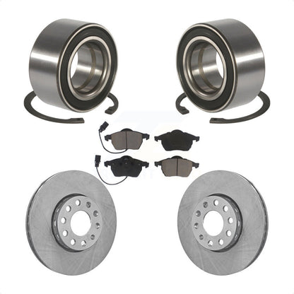 Kit de Rotor et plaquettes de frein à disque, roulement de roue avant, pour Volkswagen Passat Audi A4 A
