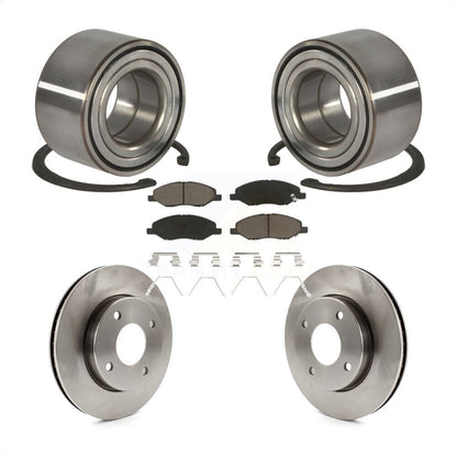 Kit de rotor et de plaquettes de frein à disque, roulement de roue avant, pour Nissan Versa 2010 1.6 – 2011