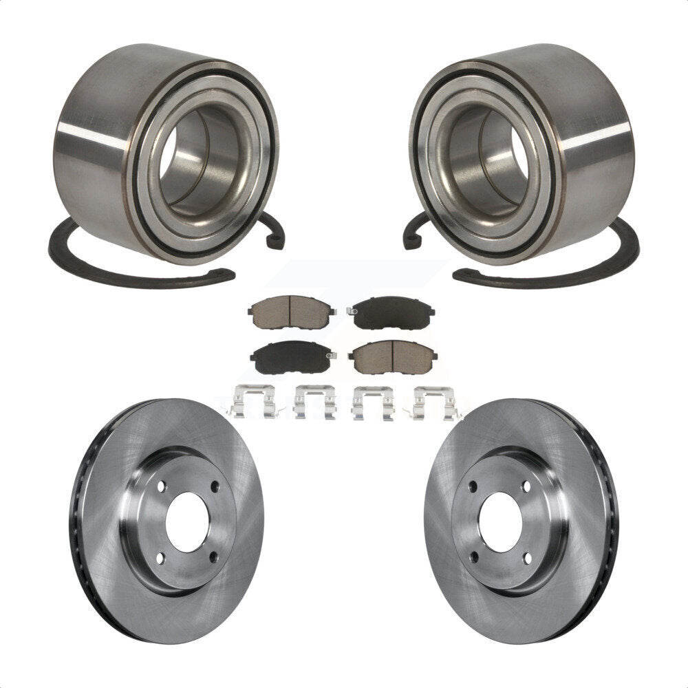 Kit de rotor et de plaquettes de frein à disque, roulement de roue avant, pour Nissan Versa 1.8 2010 – 2011