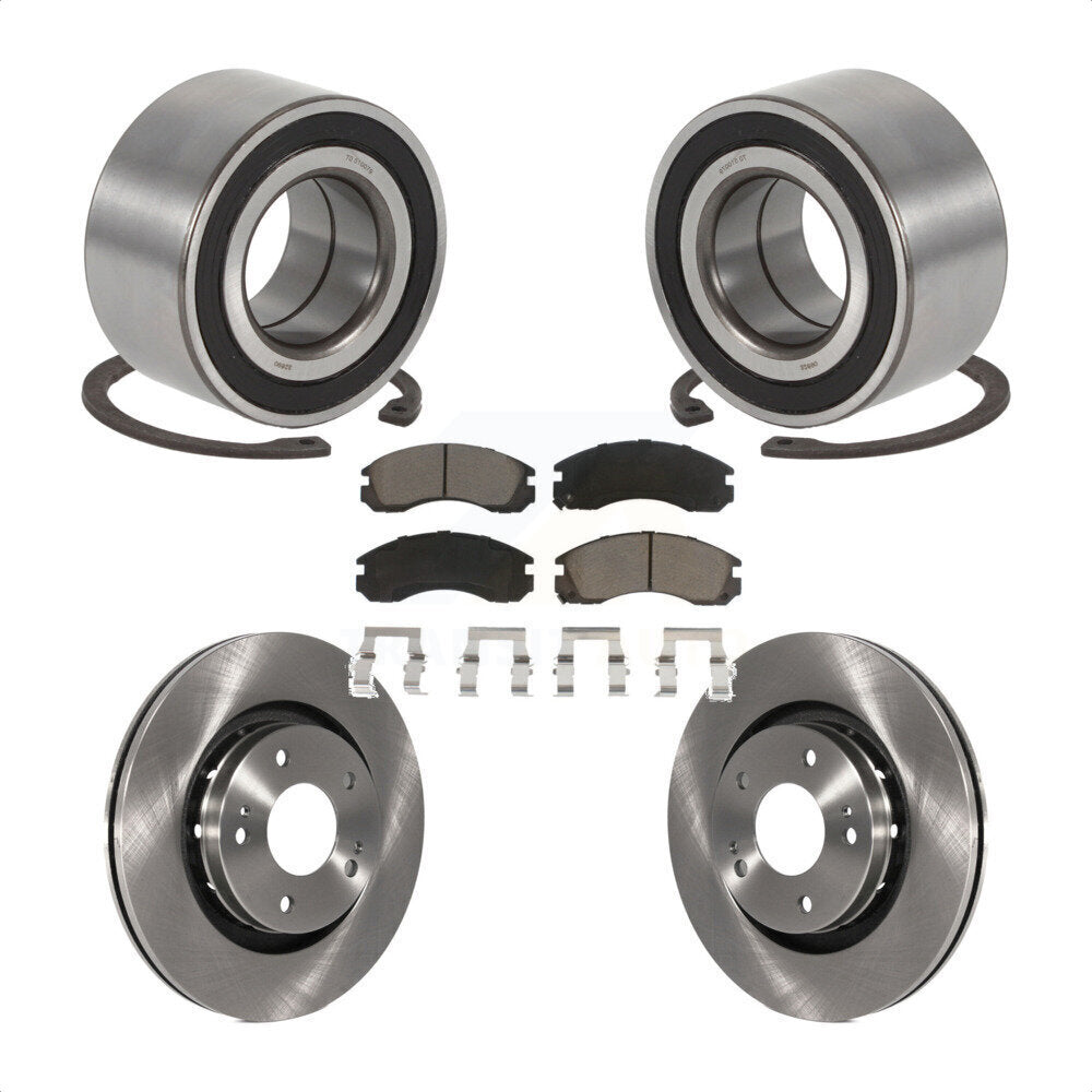 Kit de plaquettes de Rotor de frein à disque, roulement de roue avant pour Mitsubishi Outlande 2005 – 2006