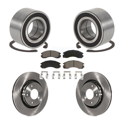 Kit de plaquettes de Rotor de frein à disque, roulement de roue avant pour Mitsubishi Outlande 2005 – 2006