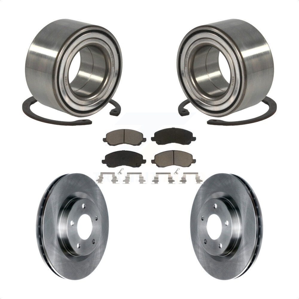 Kit de plaquettes de Rotor de frein, roulement de roue avant, pour Mitsubishi Jeep Outlander RVR Lance