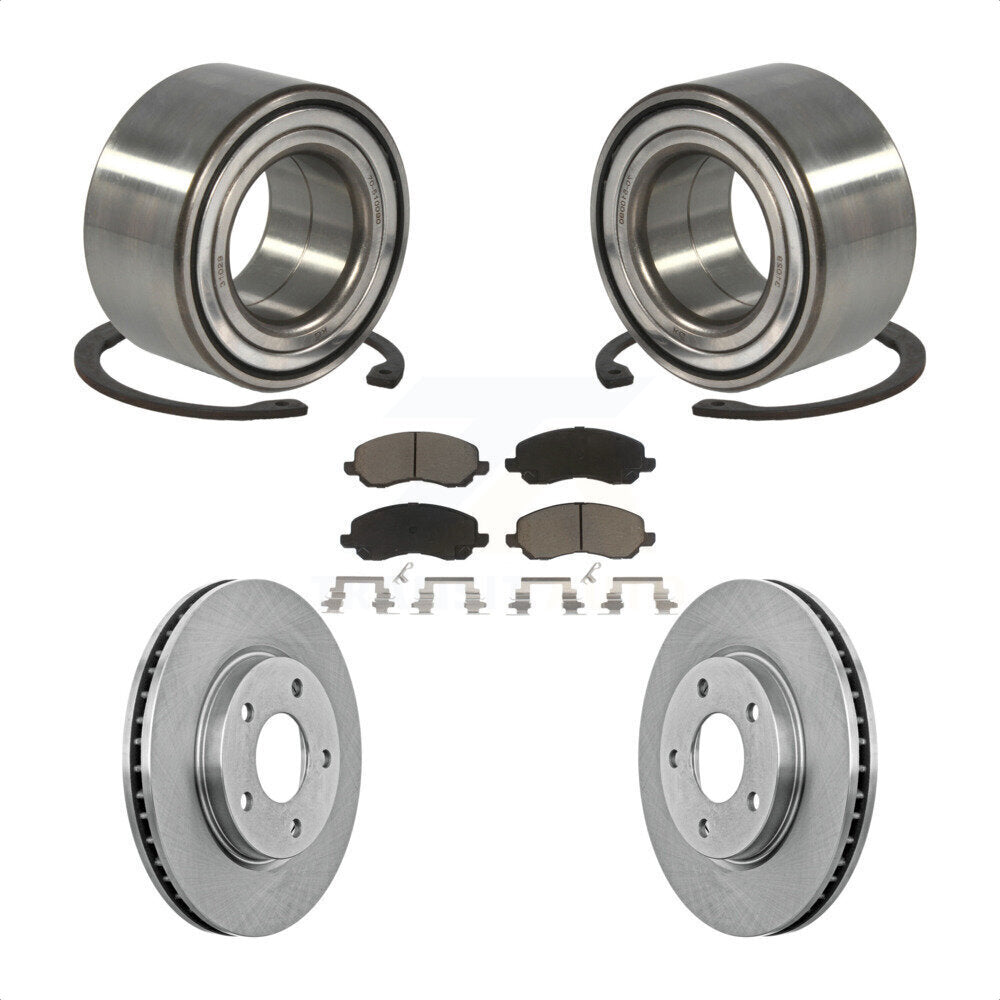 Kit de plaquettes de Rotor de frein à disque, roulement de roue avant, pour Mitsubishi Lancer Dodge Calibe