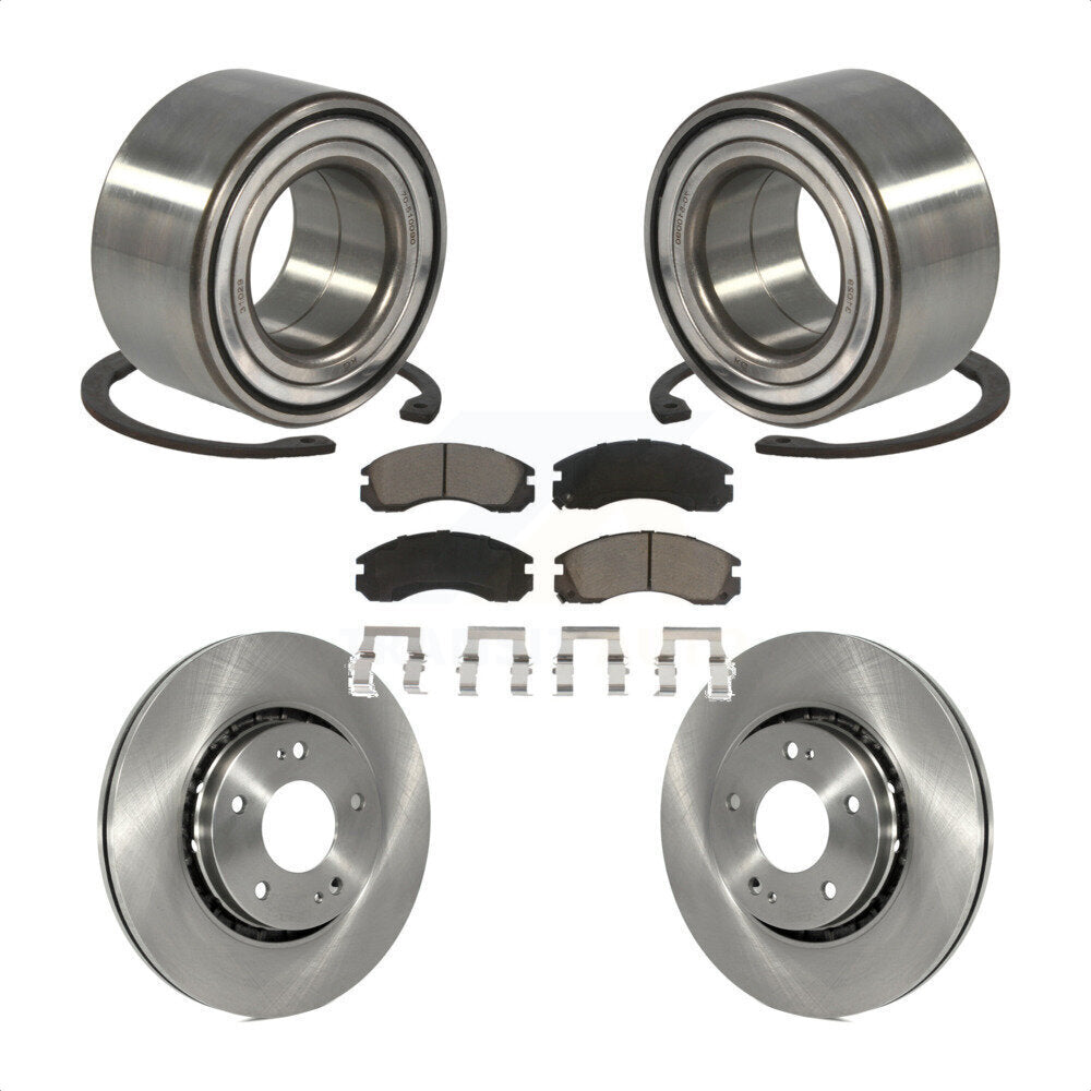 Kit de plaquettes de Rotor de frein, roulement de roue avant, pour Mitsubishi Lancer Ralliart avec AW