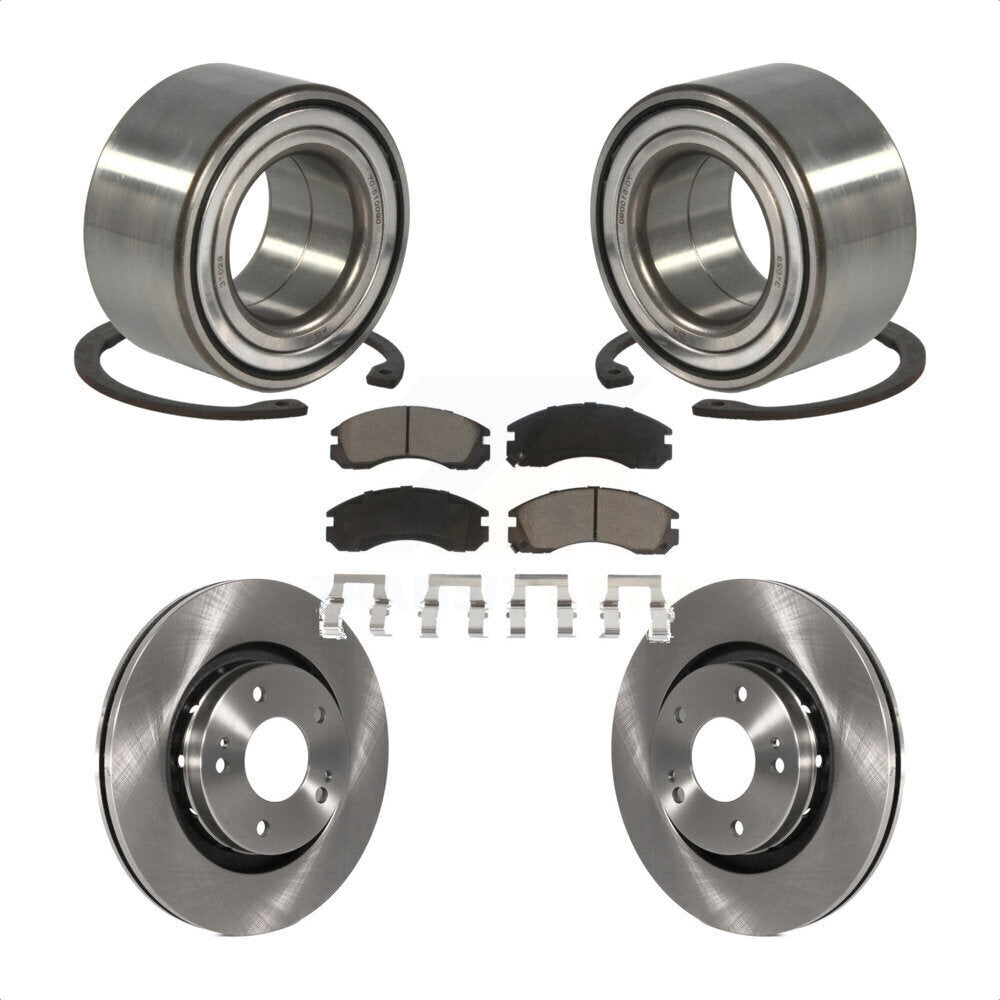 Kit de Rotor et de plaquettes de frein, roulement de roue avant, pour Mitsubishi Outlander PHEV Lance