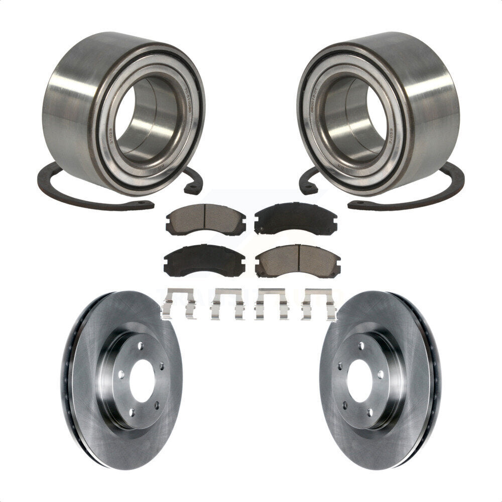 Kit de Rotor et plaquettes de frein à disque, roulement de roue avant, pour Mitsubishi Lancer FW 2017