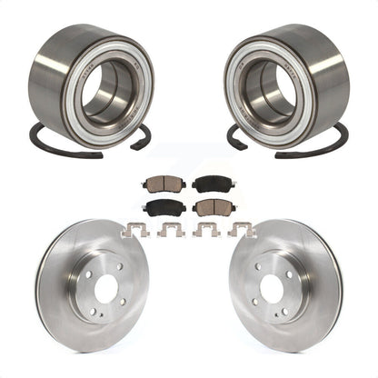 Kit de rotors de frein à disque et de plaquettes en céramique, roulement de roue avant, pour Toyota Yaris iA