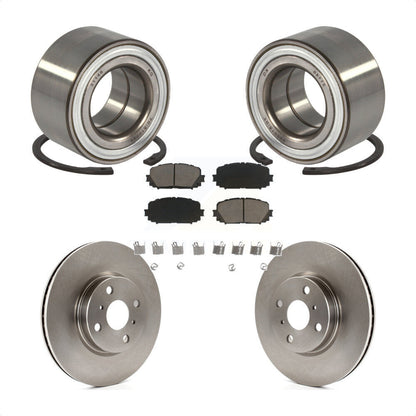 Kit de rotors de frein à disque et de plaquettes en céramique, roulement de roue avant, pour Toyota Yaris