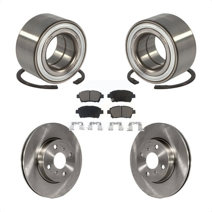 Kit de rotors de frein à disque et de plaquettes en céramique, roulement de roue avant, pour Scion iQ
