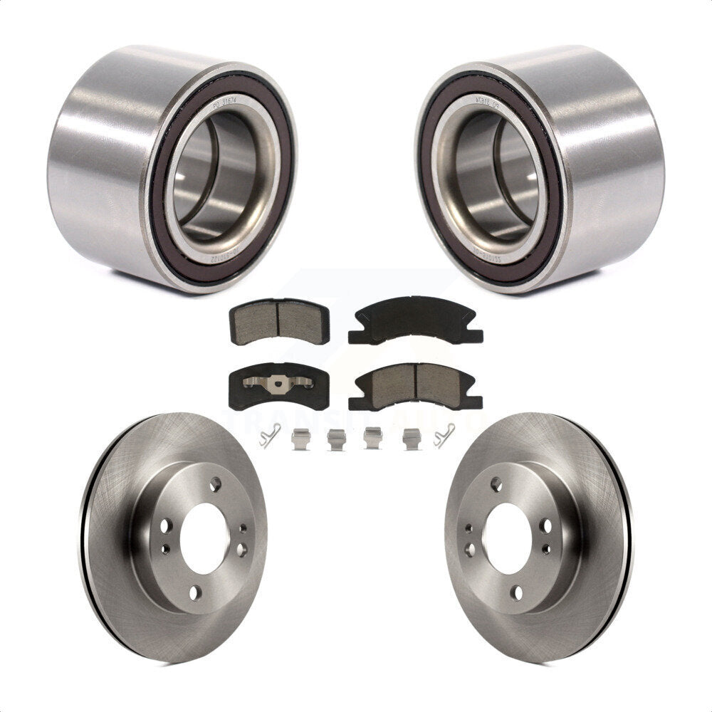 Kit de rotor et de plaquettes de frein à disque, roulement de roue avant, pour Mitsubishi Mirag 2014 – 2015