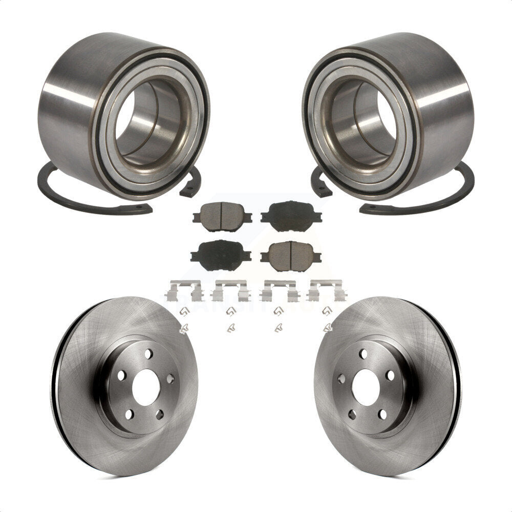 Kit de rotors et plaquettes de frein à disque, roulement de roue avant, pour Toyota Celica Scion tC
