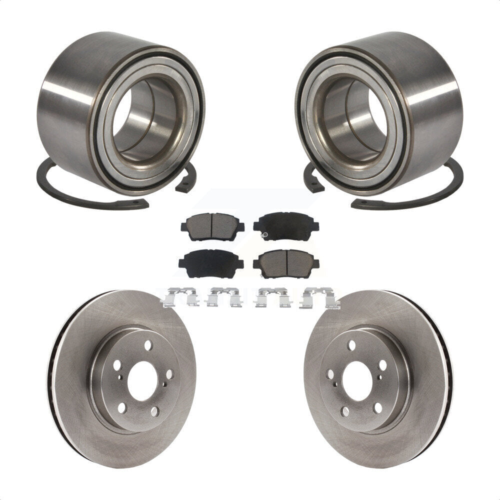 Kit de rotors et plaquettes de frein à disque de roulement de roue avant pour Toyota Celica GT 2000