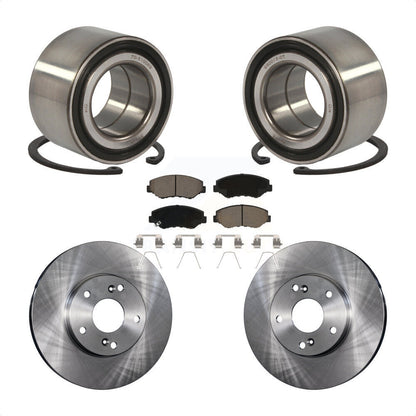 Kit de rotors de frein à disque et de plaquettes en céramique, roulement de roue avant, pour Honda Civic