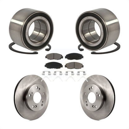 Kit de rotors de frein à disque et de plaquettes en céramique, roulement de roue avant, pour Honda Civic
