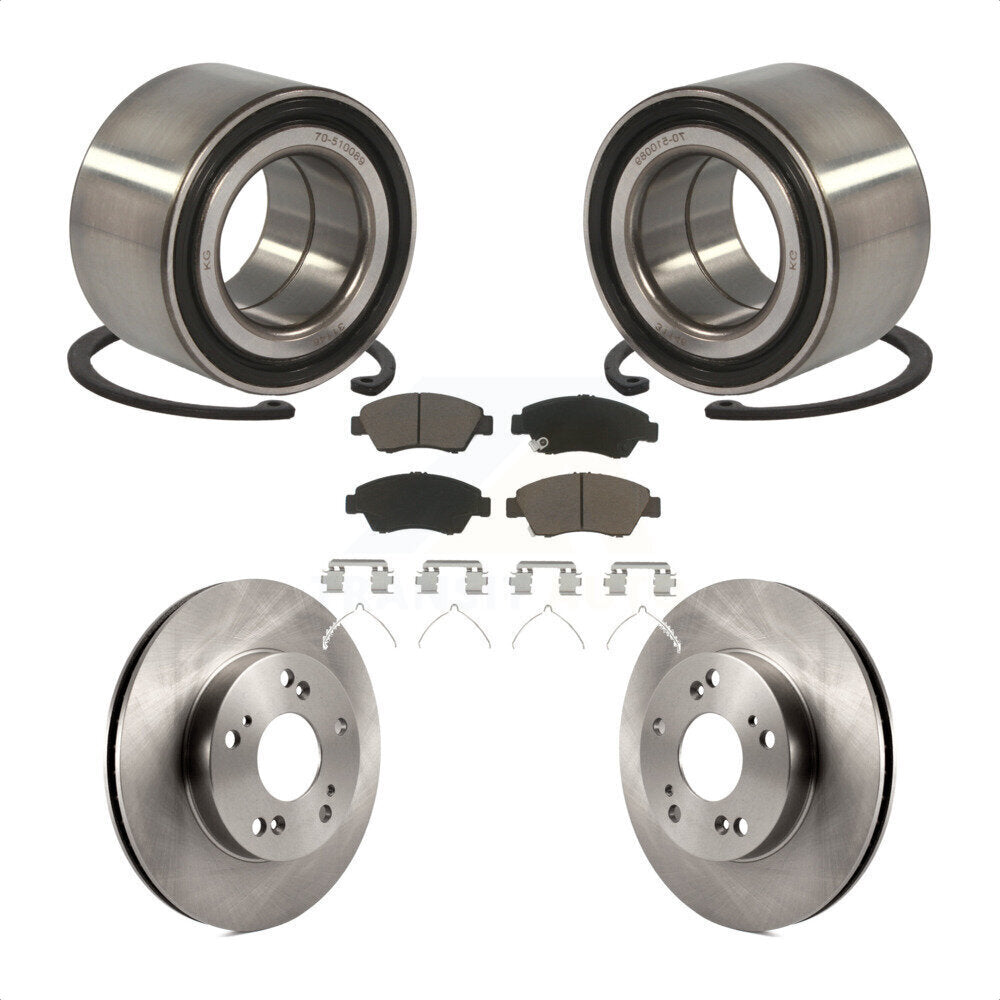 Kit de rotors et plaquettes de frein à disque, roulement de roue avant, pour Honda Civic Acura ILX