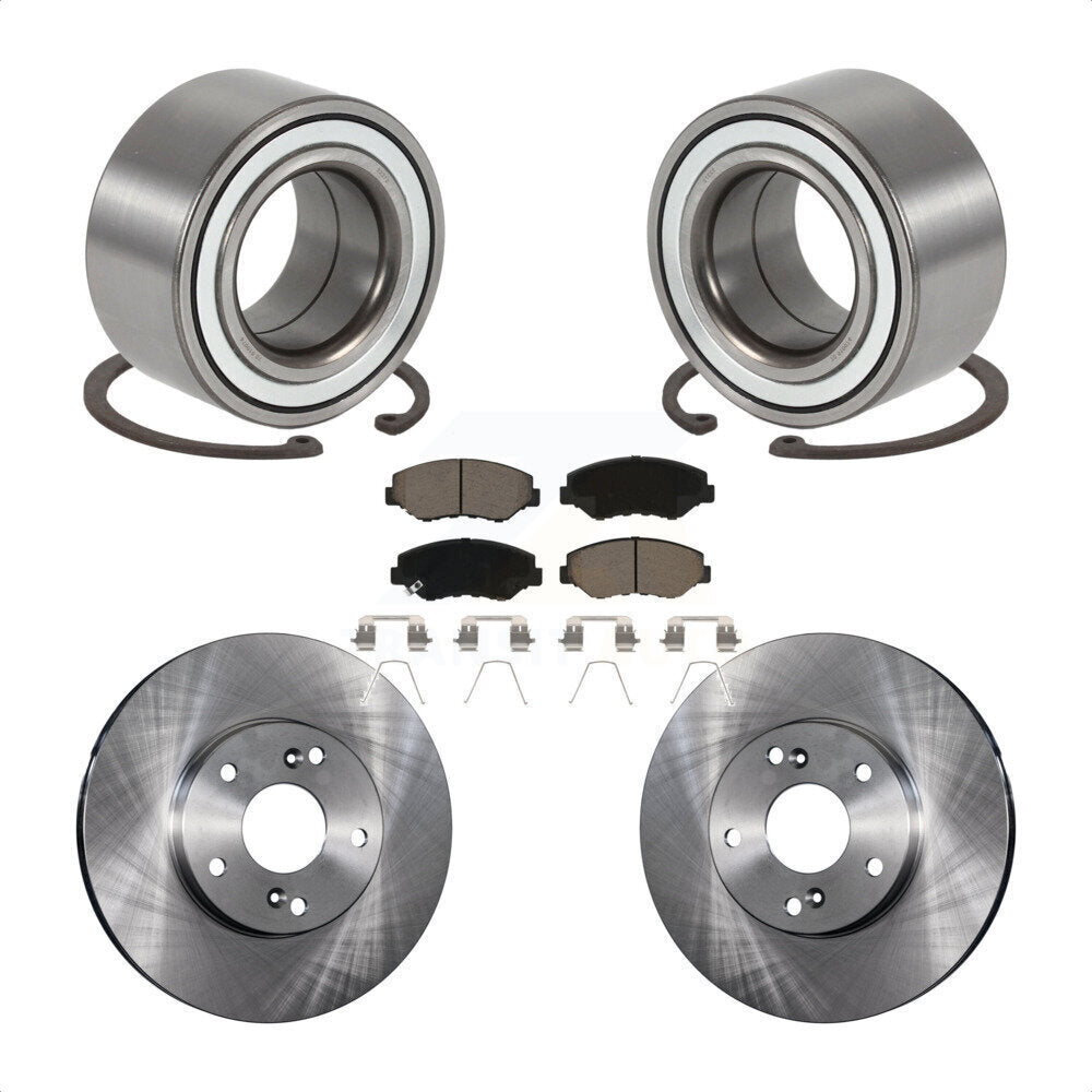 Kit de rotor et plaquettes de frein à disque, roulement de roue avant, pour Honda Element E 2003 – 2011