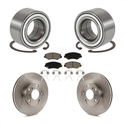 Kit de rotors de frein à disque et de plaquettes en céramique, roulement de roue avant, pour Honda CR-V