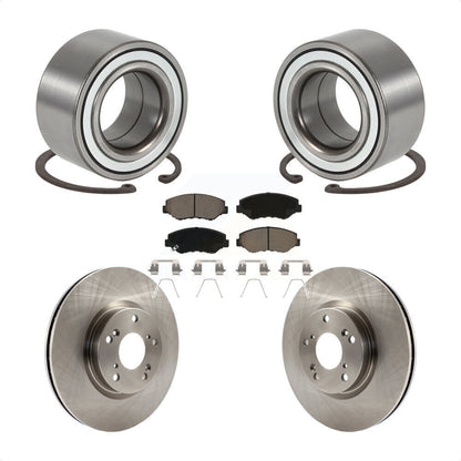 Kit de rotors et plaquettes de frein à disque de roulement de roue avant pour Honda CR-V 2005-2006