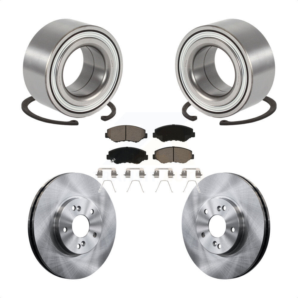 Kit de rotors et plaquettes de frein à disque de roulement de roue avant pour Honda Pilot 2003-2004