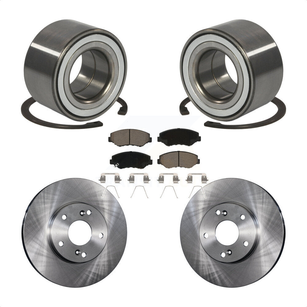 Kit de rotors de frein à disque et de plaquettes en céramique, roulement de roue avant, pour Honda CR-Z 2016