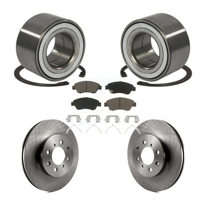 Kit de rotors de frein à disque et de plaquettes en céramique, roulement de roue avant, pour Honda Fit