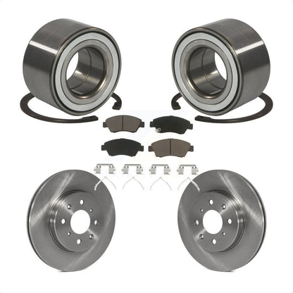 Kit de rotor de frein à disque et de plaquettes en céramique, roulement de roue avant, pour Honda Fi 2015 – 2020