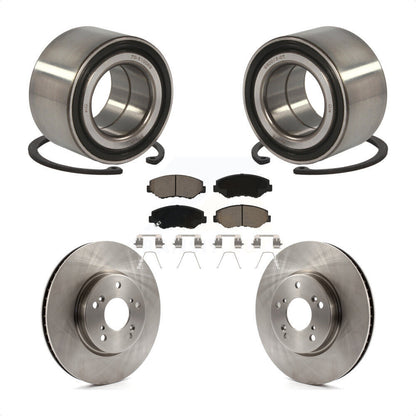 Kit de rotors de frein à disque et de plaquettes en céramique, roulement de roue avant, pour Honda Civic