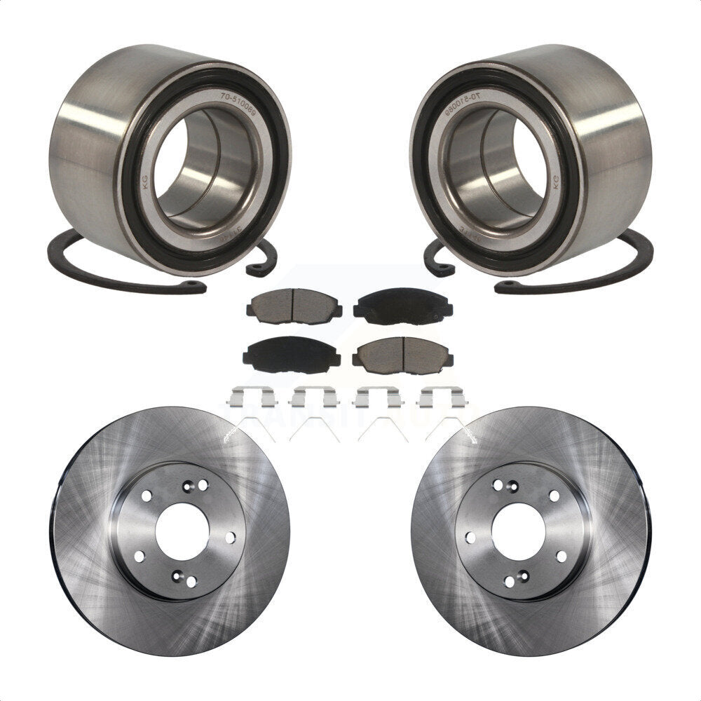 Kit de plaquettes de Rotor de frein, roulement de roue avant, pour Honda Civic Touring 14-15 avec 1.8