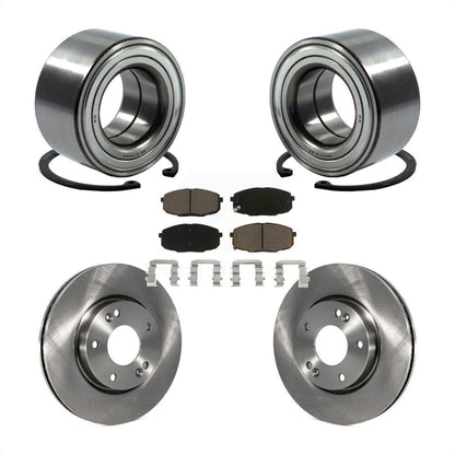 Kit de rotors de frein à disque et de plaquettes en céramique, roulement de roue avant, pour Hyundai Elantra