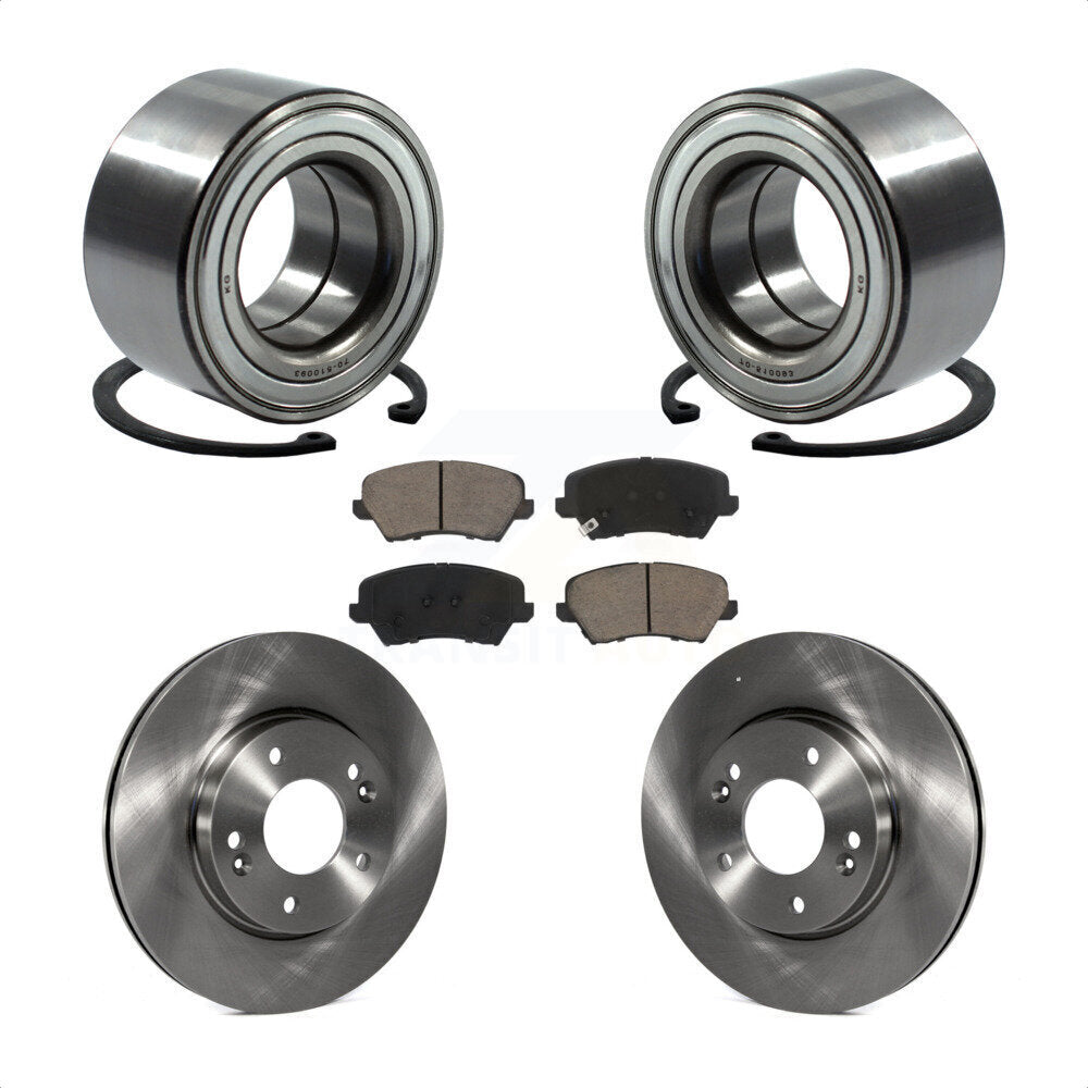 Kit de plaquettes de Rotor de frein, roulement de roue avant, pour Kia Forte Hyundai Elantra GT Forte