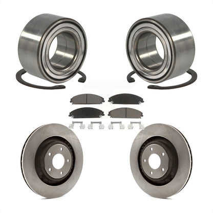 Kit de Rotor et de plaquettes de frein à disque, roulement de roue avant, pour Dodge Caliber SRT-2008 – 2009