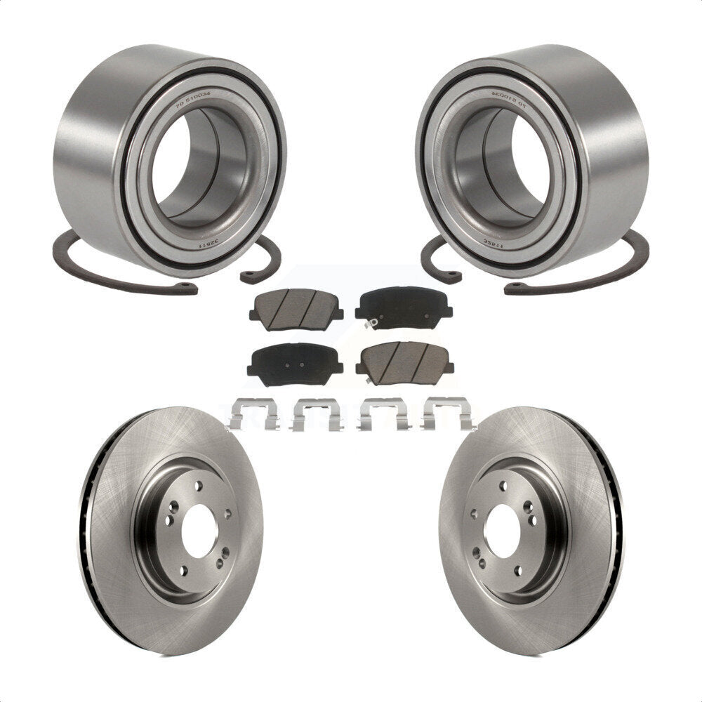 Kit de rotors et plaquettes de frein à disque de roulement de roue avant pour Hyundai Azera 2012 – 2017