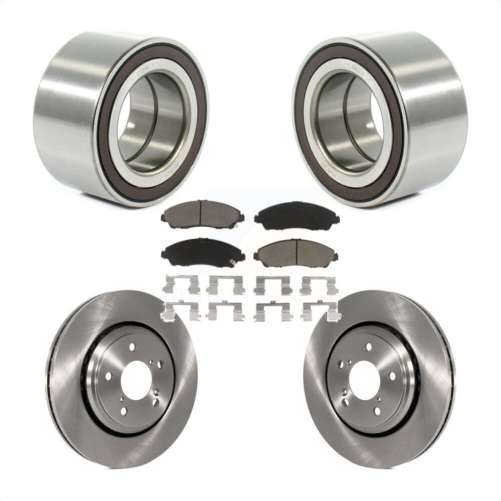 Kit de rotors et plaquettes de frein à disque de roulement de roue avant pour Honda Ridgelin 2017 – 2019