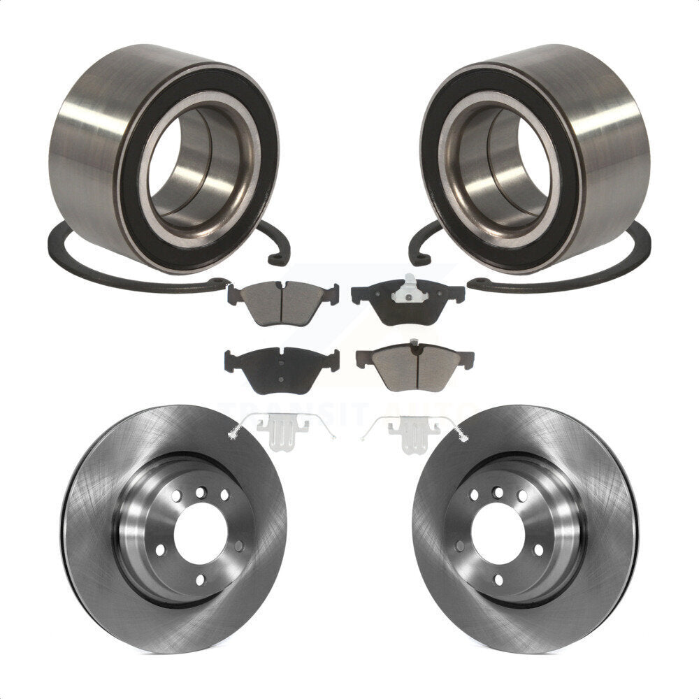 Kit de rotors de frein à disque et de plaquettes en céramique, roulement de roue avant, pour BMW 330xi 2006