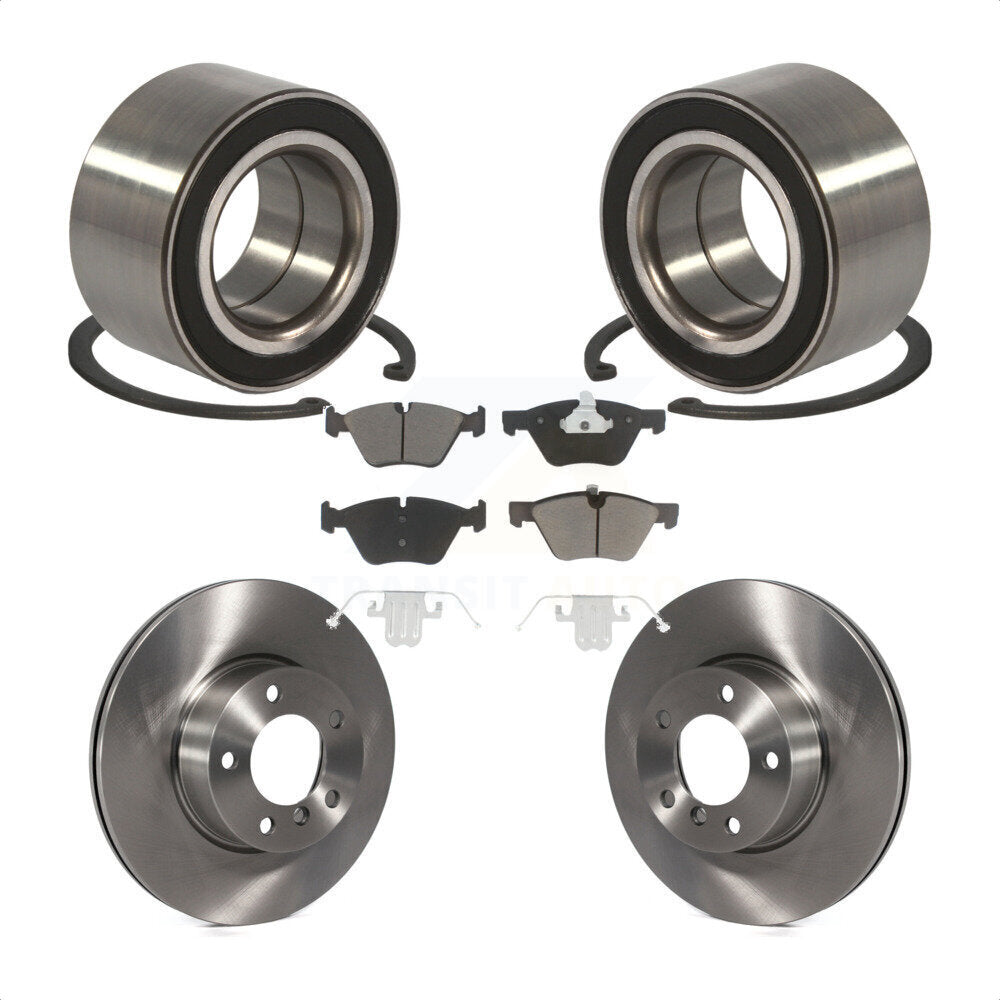 Kit de rotors de frein à disque et de plaquettes en céramique, roulement de roue avant, pour BMW 328xi