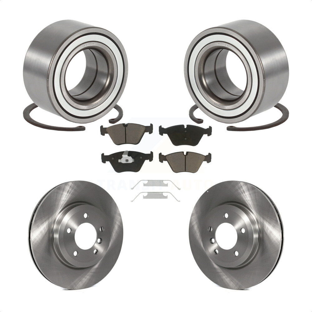Kit de rotors et plaquettes de frein à disque de roulement de roue avant pour BMW 330i 330xi 2001 – 2005