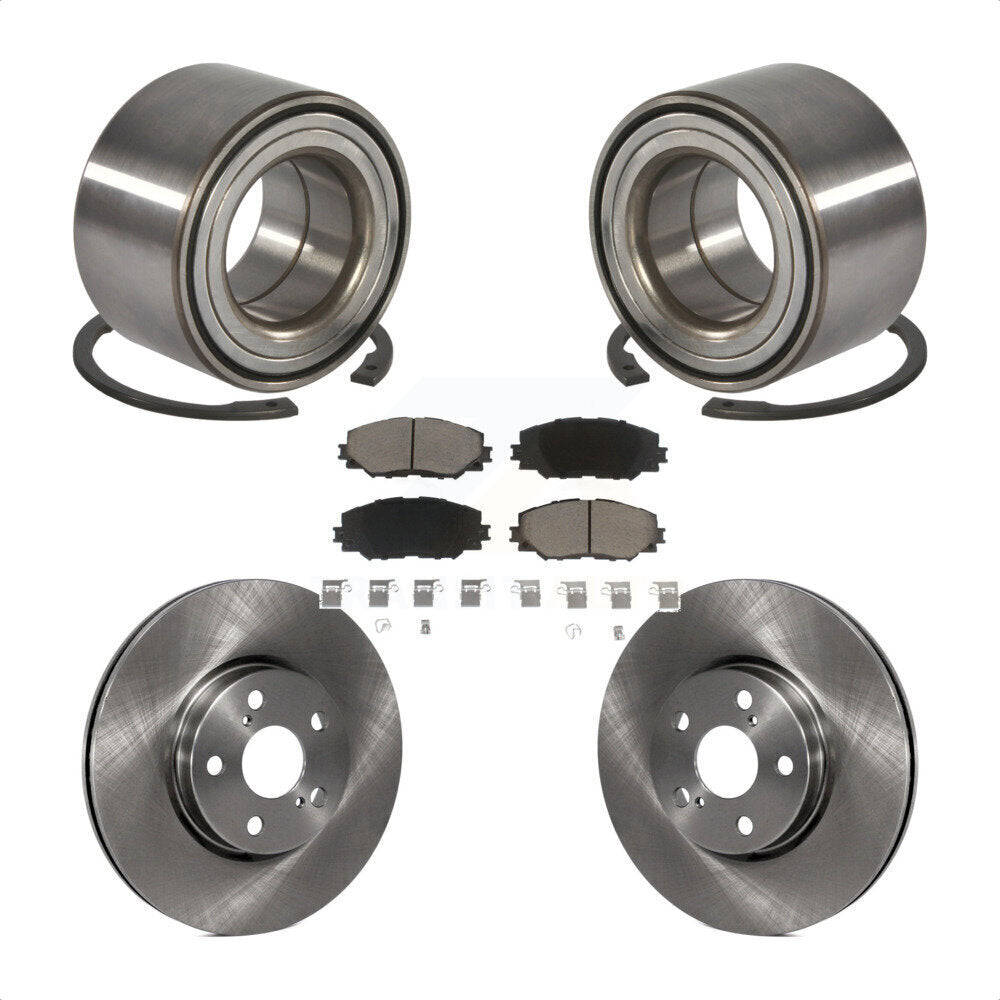 Kit de Rotor et de plaquettes de frein, roulement de roue avant, pour Toyota Corolla Matrix Pontiac Vib