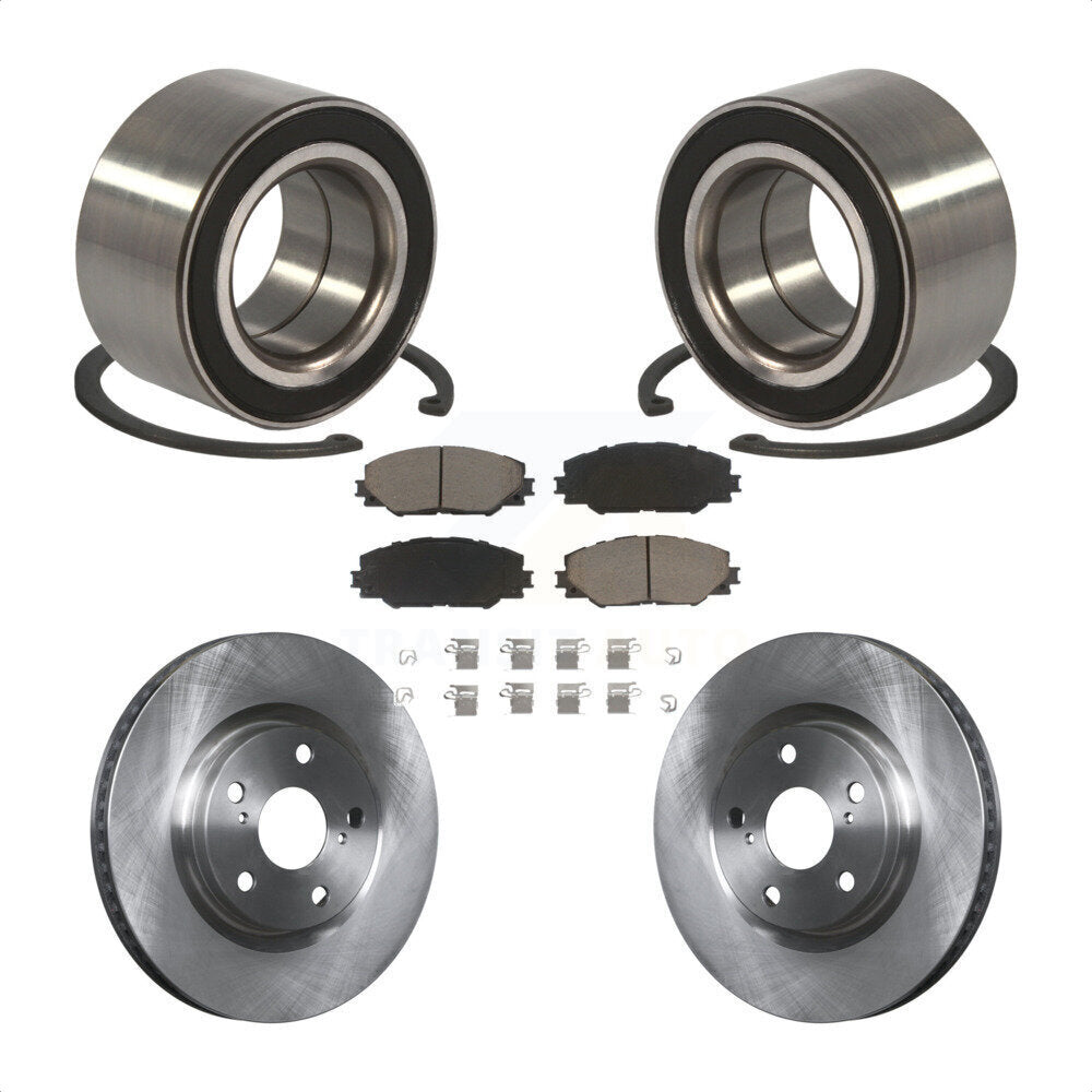 Kit de Rotor et plaquettes de frein à disque, roulement de roue avant, pour Toyota Matrix Pontiac Vib