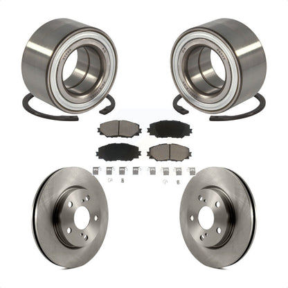 Kit de rotors et plaquettes de frein à disque, roulement de roue avant, pour Toyota Prius V 2017 – 2018