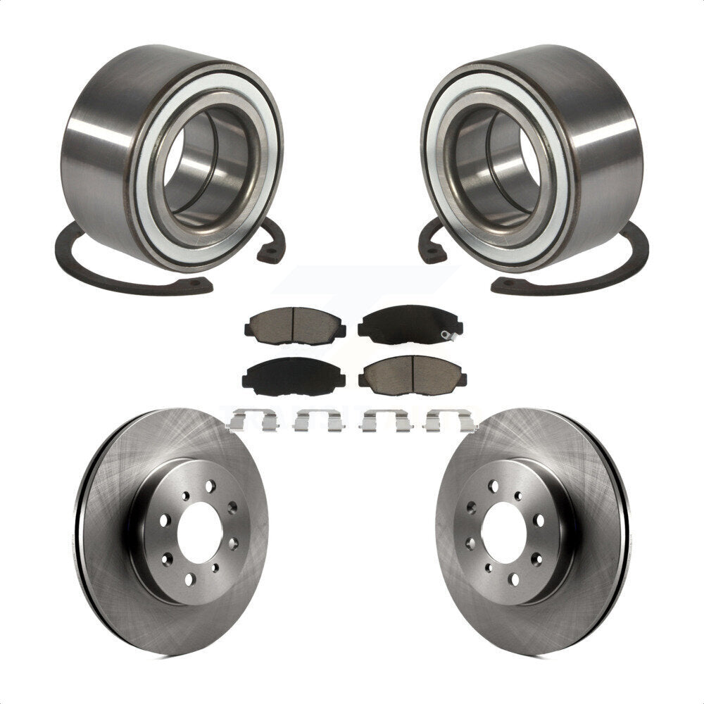 Kit de Rotors et plaquettes de frein à disque, roulement de roue avant, pour Honda Civic Acura EL