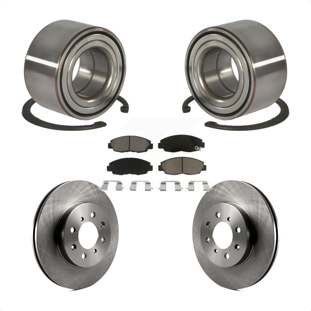 Kit de Rotors et plaquettes de frein à disque, roulement de roue avant, pour Honda Civic Acura EL