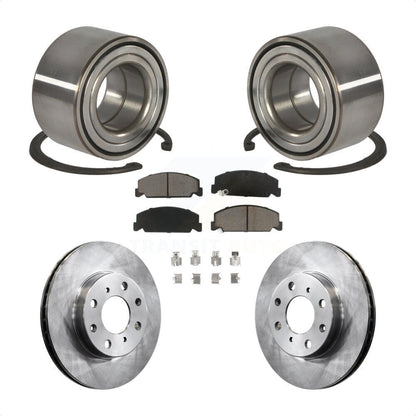 Kit de Rotor de frein à disque et de plaquettes en céramique, roulement de roue avant, pour Honda Civic del So