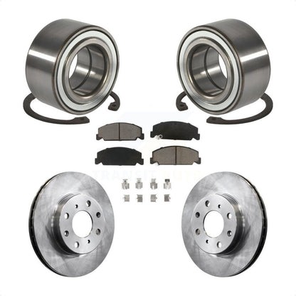 Kit de rotors de frein à disque et de plaquettes en céramique, roulement de roue avant, pour Honda Civic