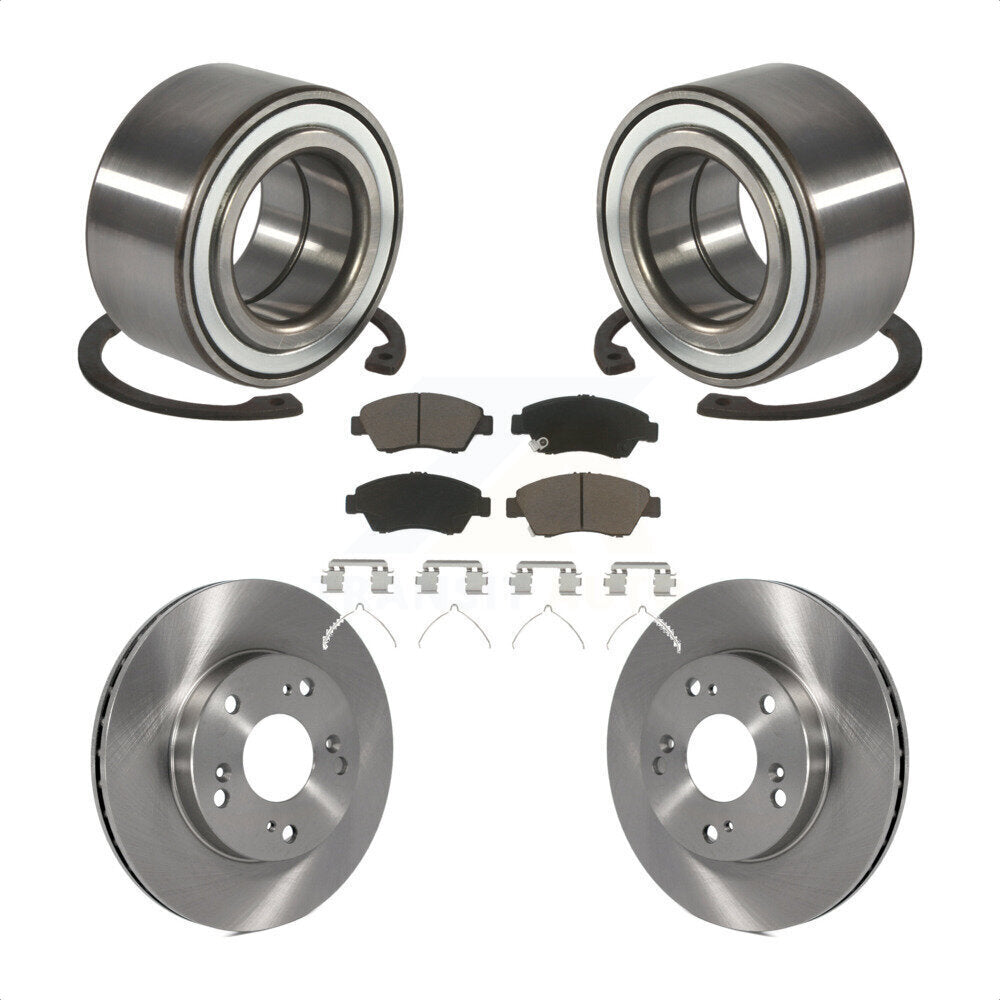 Kit de rotors et plaquettes de frein à disque de roulement de roue avant pour Honda Civic SiR 2004