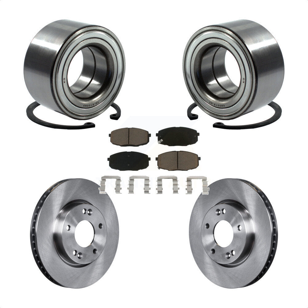 Kit de Rotors et plaquettes de frein à disque, roulement de roue avant, pour Kia Forte koup Forte5