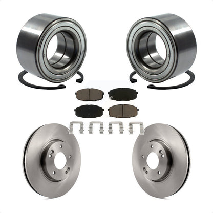 Kit de Rotors et plaquettes de frein à disque, roulement de roue avant, pour Kia Forte koup Forte5