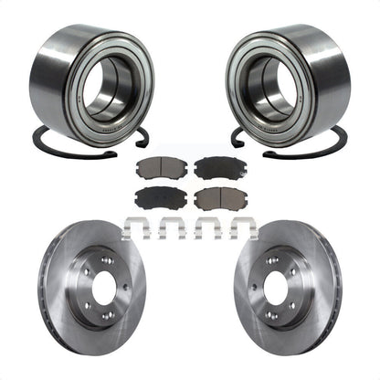 Kit de rotors de frein à disque et de plaquettes en céramique, roulement de roue avant, pour Hyundai Elantra