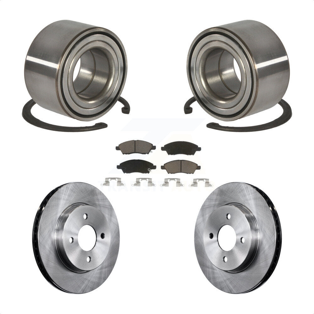 Kit de rotors et plaquettes de frein à disque, roulement de roue avant, pour Nissan Micra Versa Note