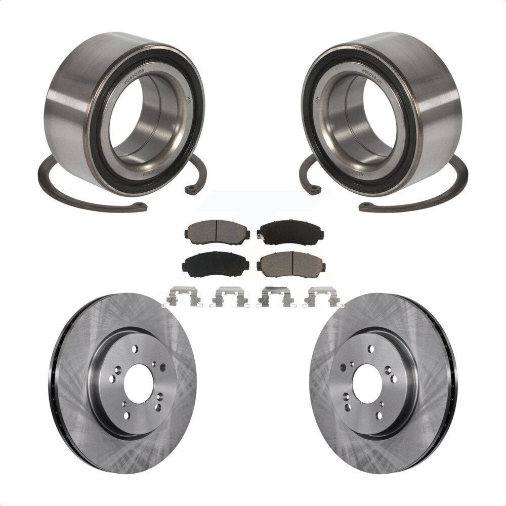 Kit de rotors et plaquettes de frein à disque, roulement de roue avant, pour Honda Accord Crosstour